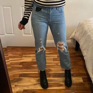 Levi’s 501 original cropped jean